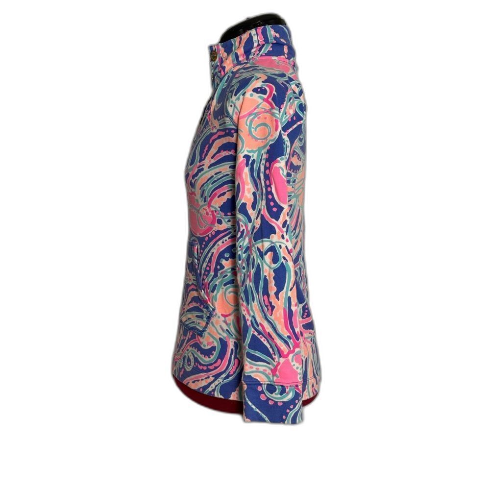 Lilly Pulitzer Captain Popover Size XXS Iris Blue Jellies Be Jammin Print - Picture 7 of 13